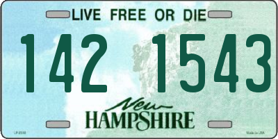 NH license plate 1421543