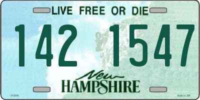 NH license plate 1421547