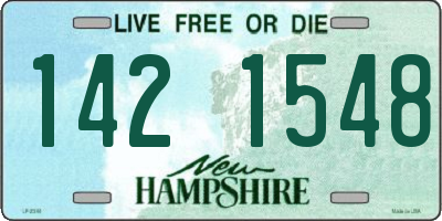 NH license plate 1421548