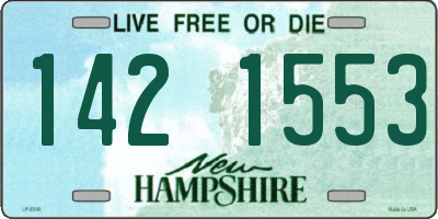 NH license plate 1421553