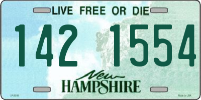 NH license plate 1421554