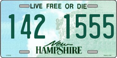 NH license plate 1421555