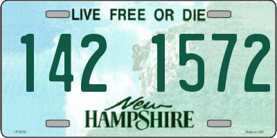 NH license plate 1421572