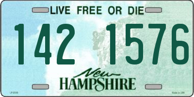 NH license plate 1421576