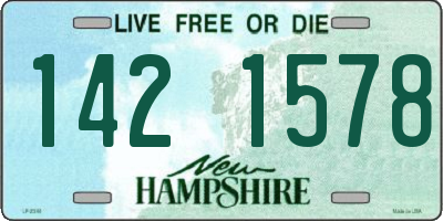 NH license plate 1421578