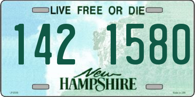NH license plate 1421580