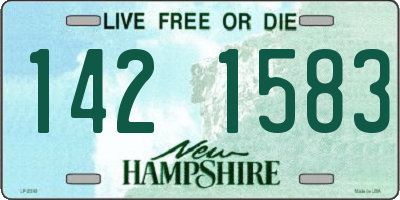 NH license plate 1421583