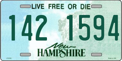 NH license plate 1421594