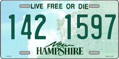 NH license plate 1421597