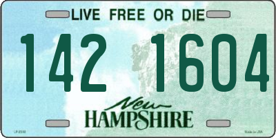 NH license plate 1421604