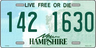 NH license plate 1421630
