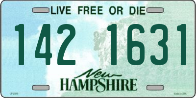 NH license plate 1421631