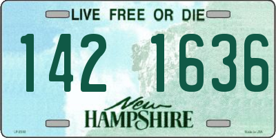 NH license plate 1421636