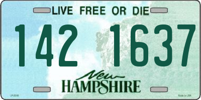 NH license plate 1421637