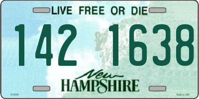 NH license plate 1421638