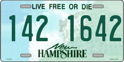 NH license plate 1421642
