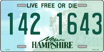 NH license plate 1421643