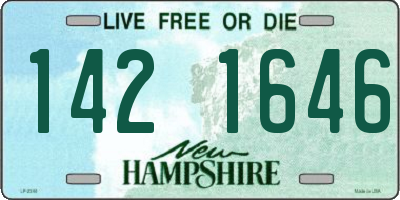 NH license plate 1421646
