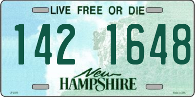NH license plate 1421648