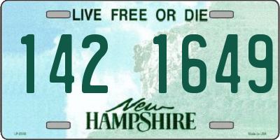 NH license plate 1421649