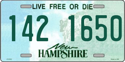 NH license plate 1421650