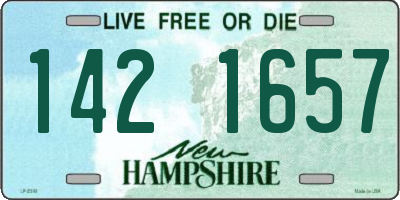 NH license plate 1421657