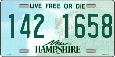 NH license plate 1421658
