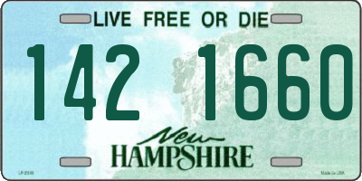 NH license plate 1421660