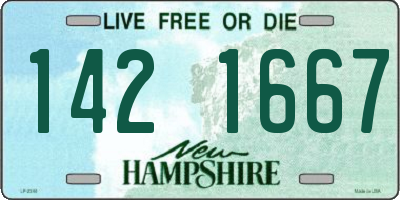 NH license plate 1421667