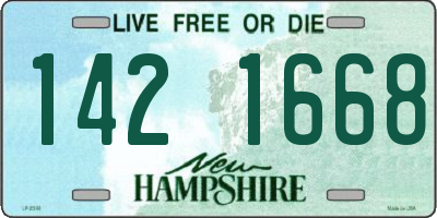 NH license plate 1421668