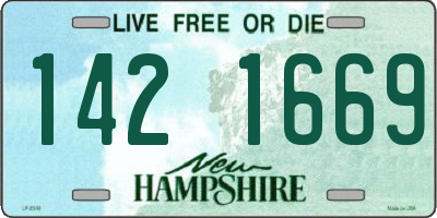 NH license plate 1421669
