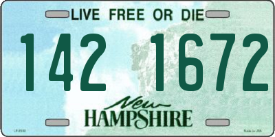 NH license plate 1421672