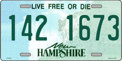 NH license plate 1421673