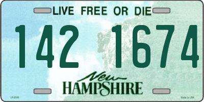 NH license plate 1421674