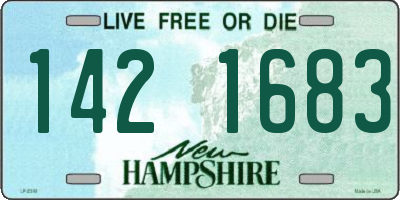 NH license plate 1421683