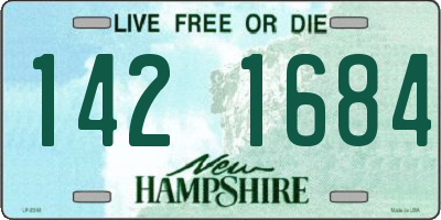 NH license plate 1421684