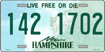 NH license plate 1421702