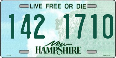 NH license plate 1421710