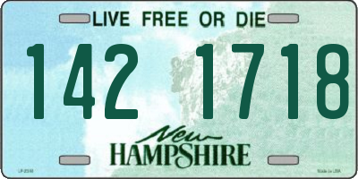 NH license plate 1421718
