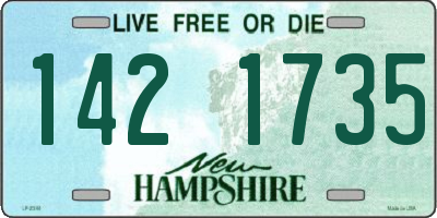 NH license plate 1421735