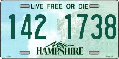 NH license plate 1421738