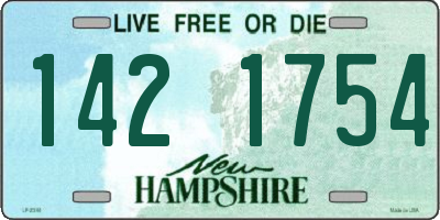 NH license plate 1421754