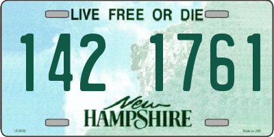 NH license plate 1421761