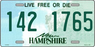 NH license plate 1421765
