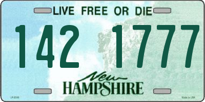 NH license plate 1421777