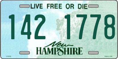 NH license plate 1421778