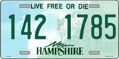 NH license plate 1421785