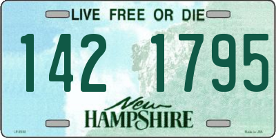 NH license plate 1421795