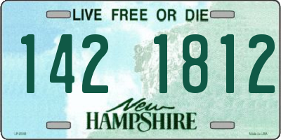 NH license plate 1421812