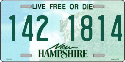 NH license plate 1421814